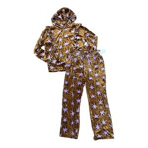 Scotch & Soda Arctique Nights Purple Star Print Velour Hoodie and Pants Set 14